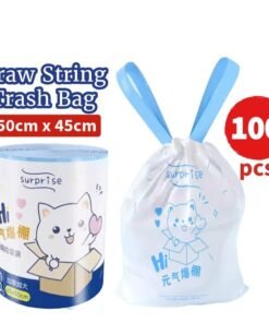 【New Users Only 】BIG roll Plastic Trash bag 100 pcs thicker bag Limited time special offer